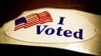 'I voted' sticker. Foto: vox_efx